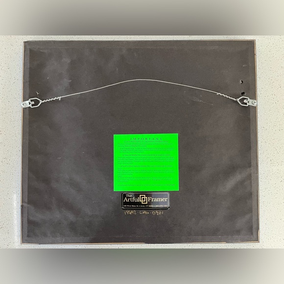 Rochelle Salzer “Marine” Print of Watercolor Signed - Picture 6 of 9